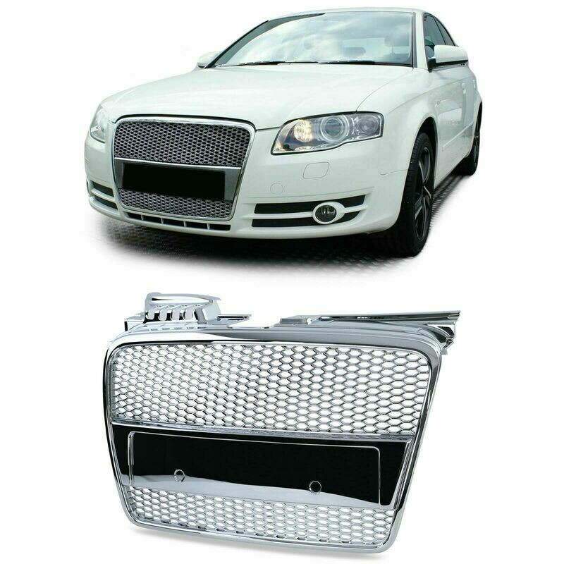 Sport Grill CHROME for AUDI A4 B7 04-07 + CABRIO NEW