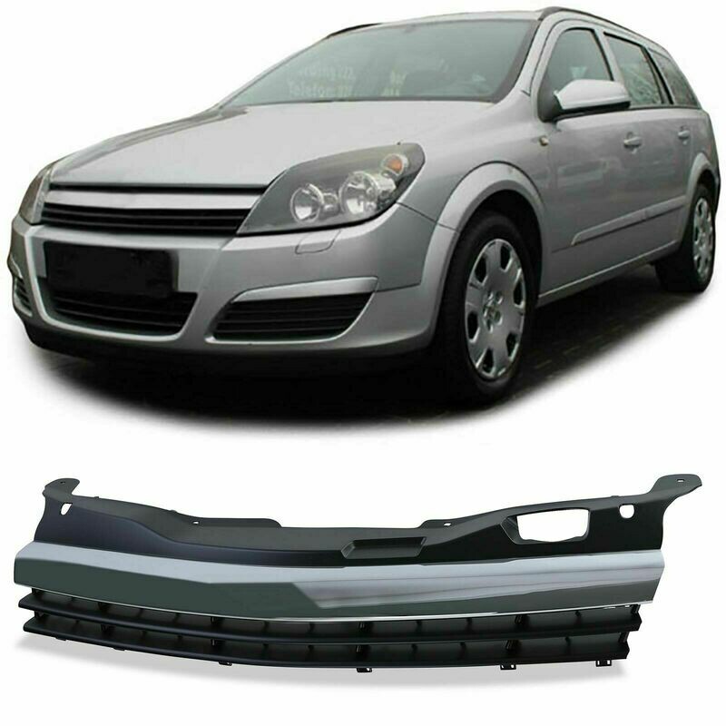 Sport Grill BLACK & CHROME for OPEL ASTRA H 04-07 NEW