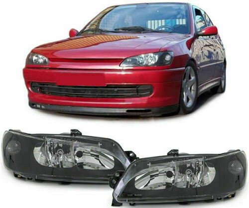 Front DARK Headlights for PEUGEOT 306 97-03 NEW