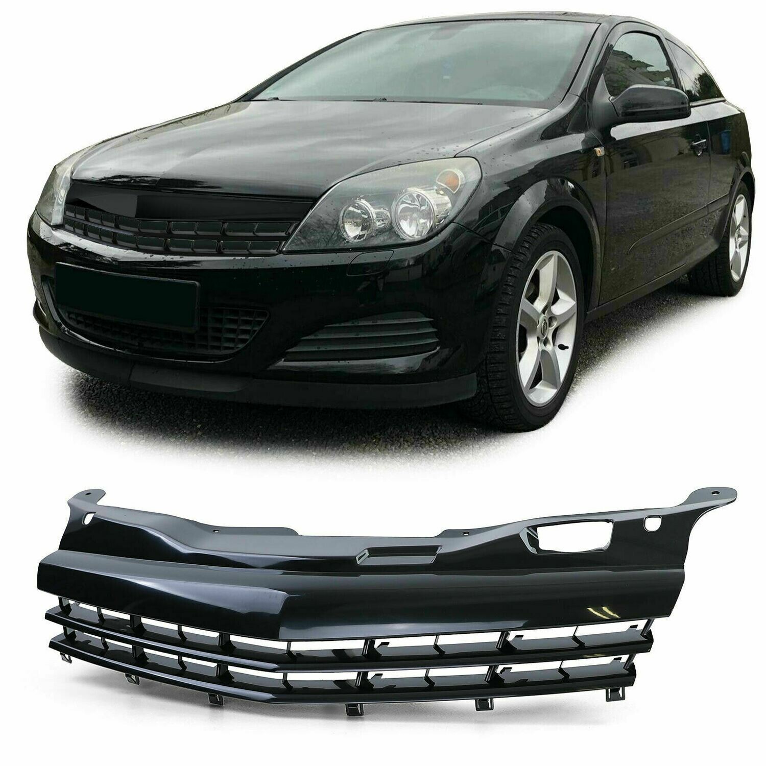 Sport Grill BLACK for OPEL ASTRA H GTC 05-09 NEW