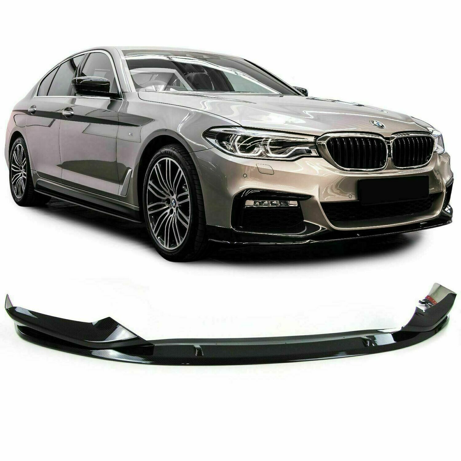 Front Splitter CARBON LOOK for BMW G30 G38 2016 Series 5
