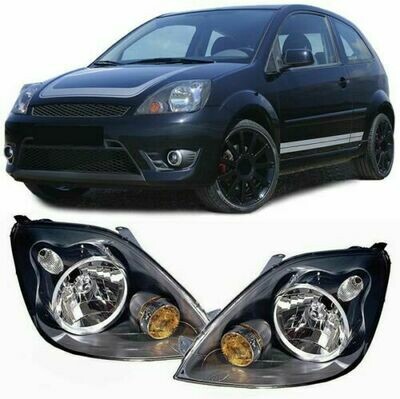 Front Headlights DARK for FORD FIESTA 05-08 NEW