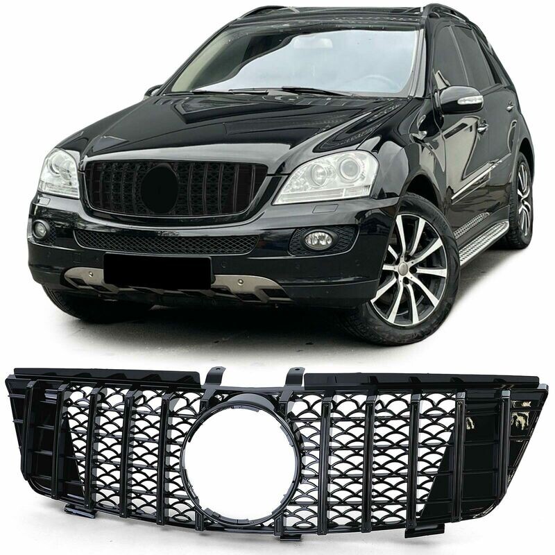 Sport Grill BLACK GLOSS for Mercedes ML W164 05-08