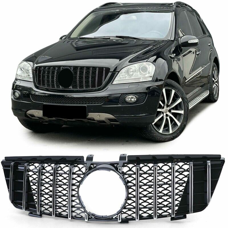 Sport Grill BLACK GLOSS & CHROME for Mercedes ML W164 05-08