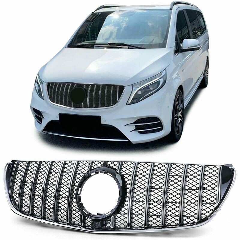 Sport Grill BLACK & CHROME for Mercedes W447 14-19