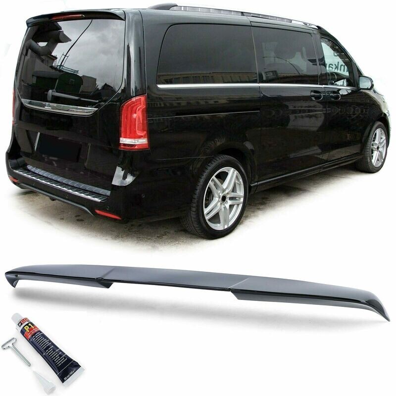 Rear boot spoiler BLACK for MERCEDES VITO W447 W448 2014 V-Class