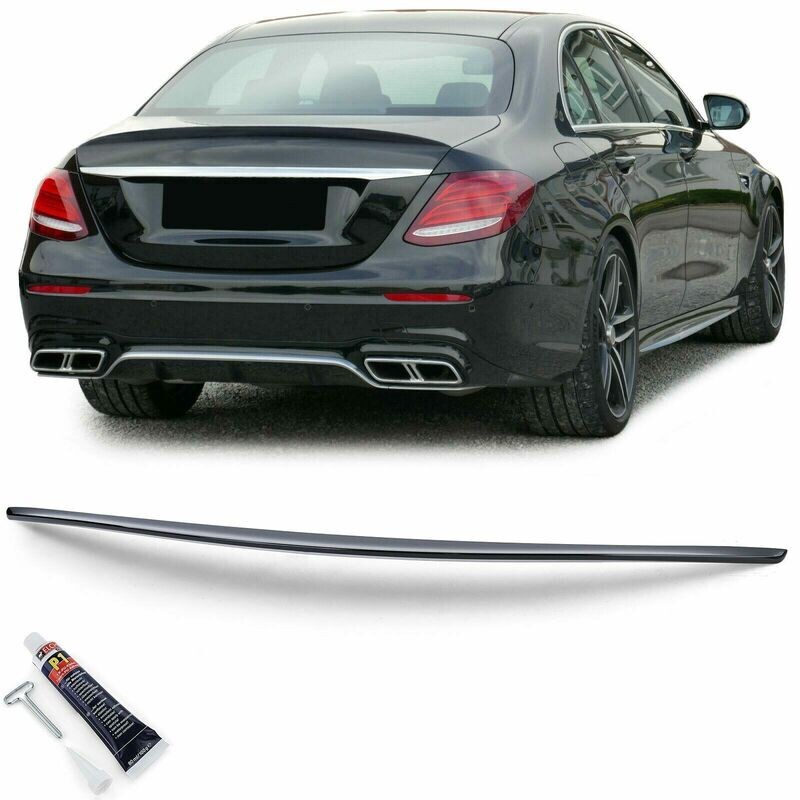 Rear boot spoiler BLACK for MERCEDES W213 2016 E-CLASS