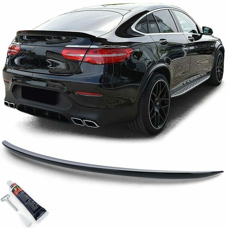 Rear boot spoiler BLACK for MERCEDES GLX C253 COUPE 16-19