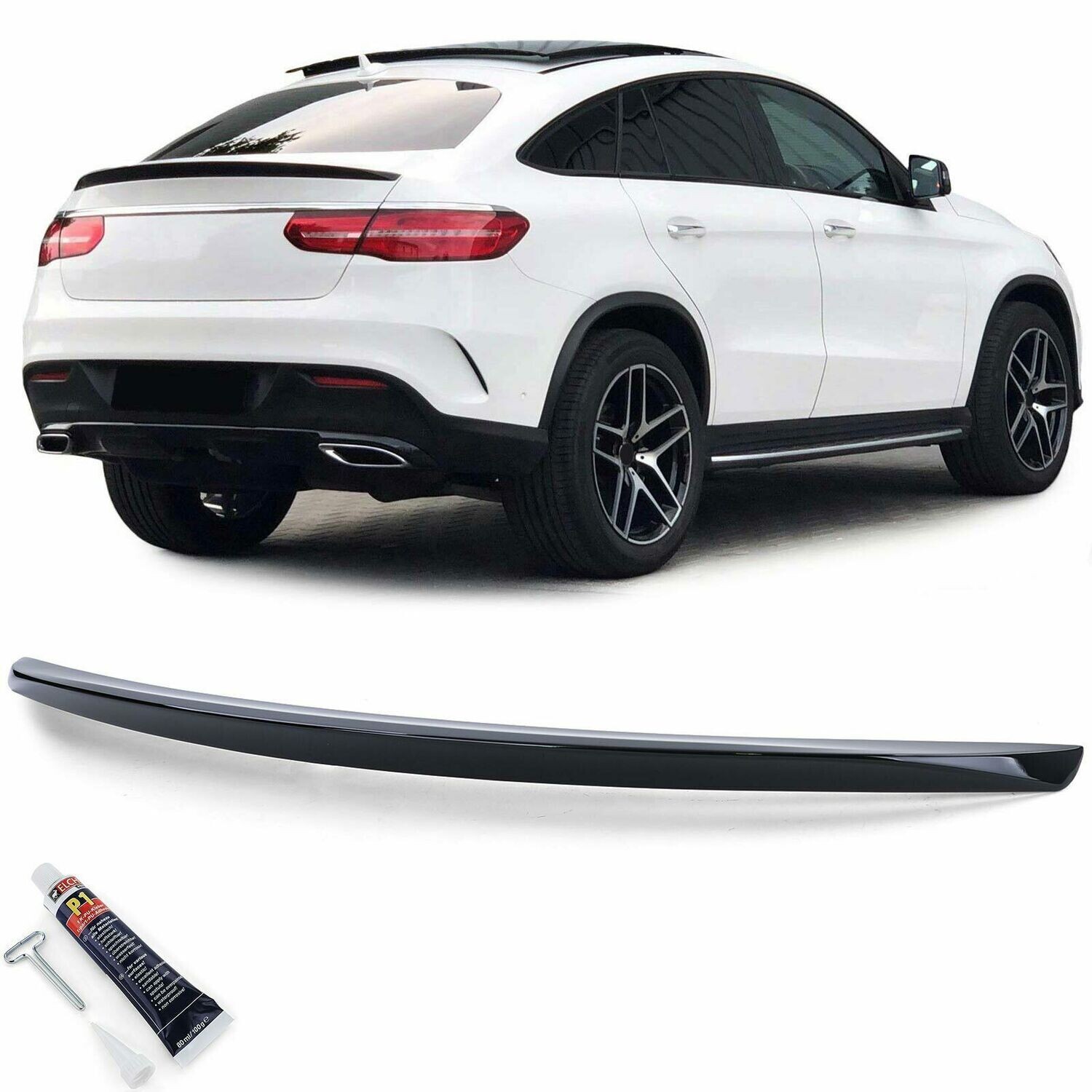 Rear boot spoiler BLACK for MERCEDES GLE C292 COUPE 2015