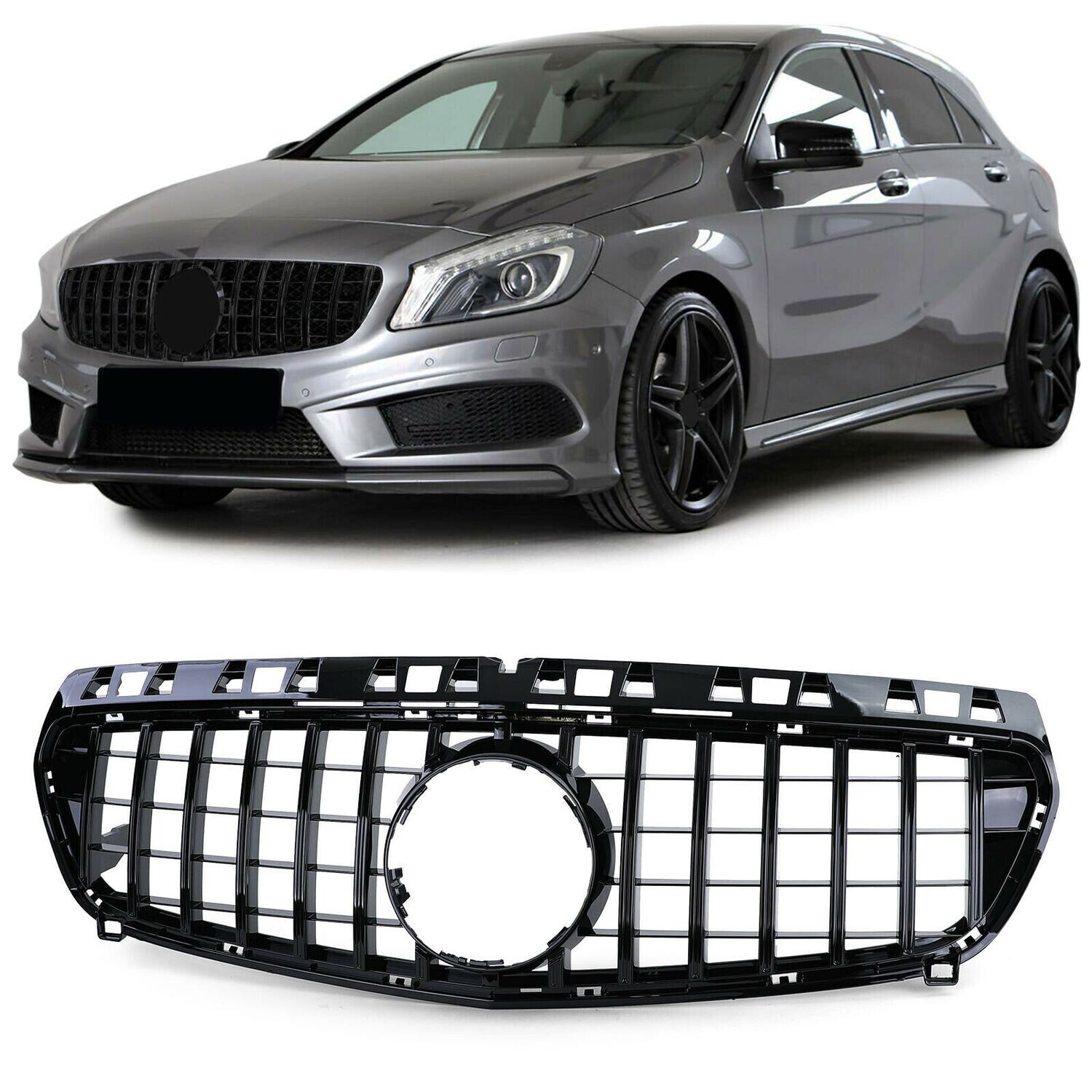 Sport Grill BLACK for Mercedes A Class W176 12-15