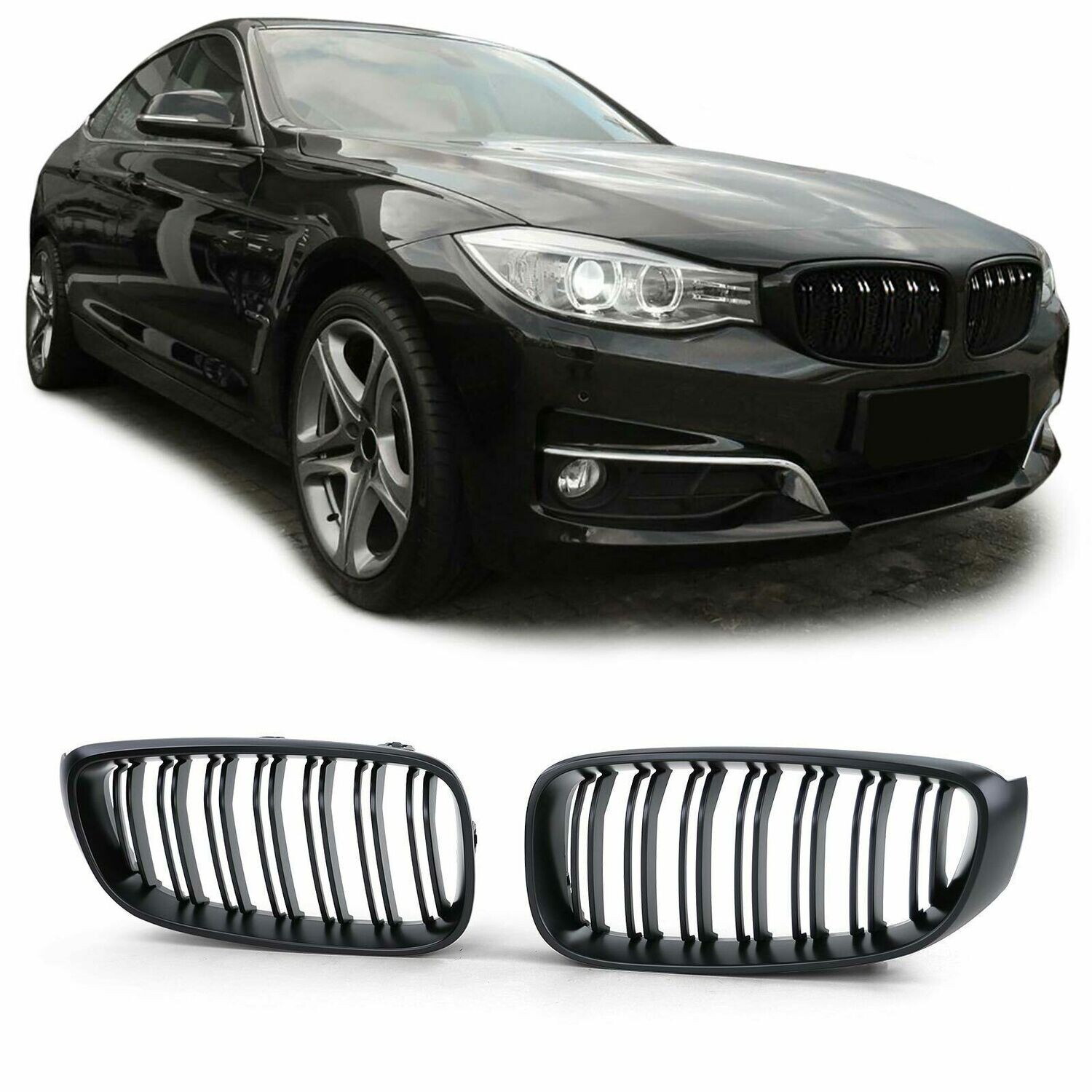 Sport Grill BLACK MATT for BMW GT F34 13-16 M LOOK