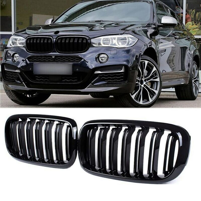Sport Grill BLACK GLOSS for BMW X5 F15 X6 F16 13-18 M-LOOK