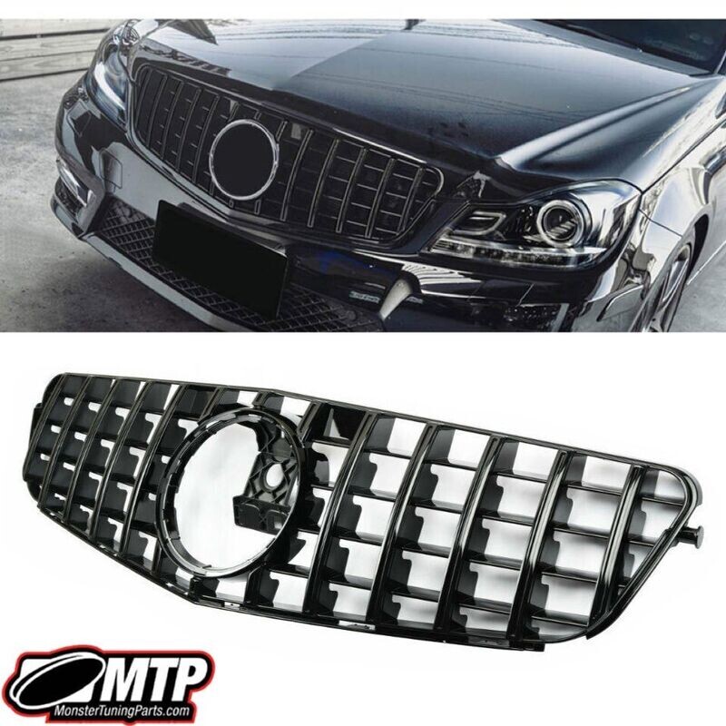 Sport Grill BLACK for Mercedes C Class W204 C204 S204 07-14