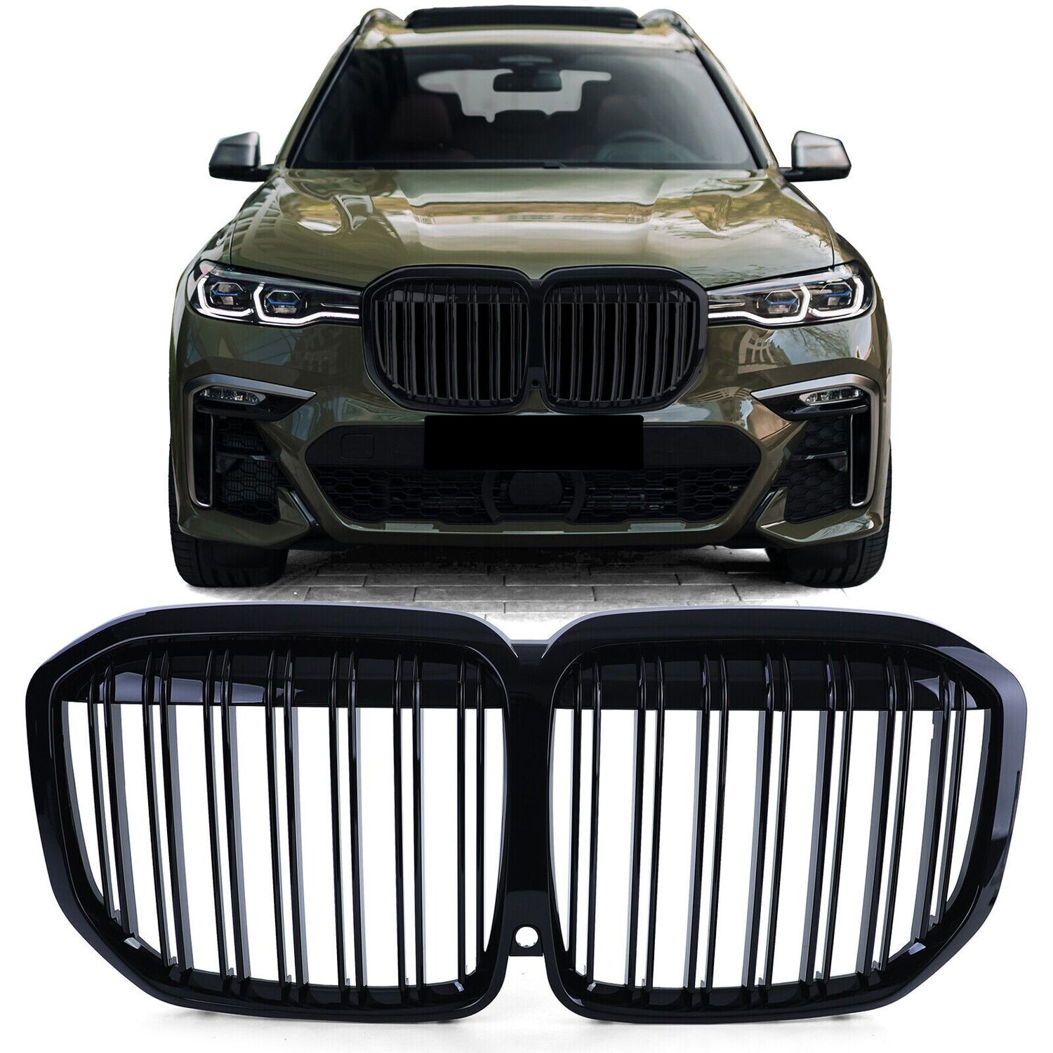 Sport Grill BLACK GLOSS for BMW X7 G07 2019 M-LOOK