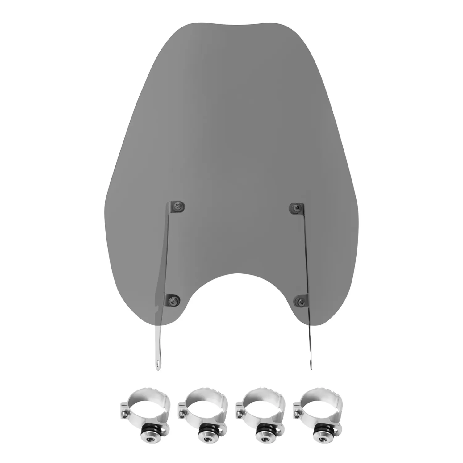 Smoke Windshield 39mm Clamps Fit For Harley Dyna FXDL Sportster Iron XL 883 1200