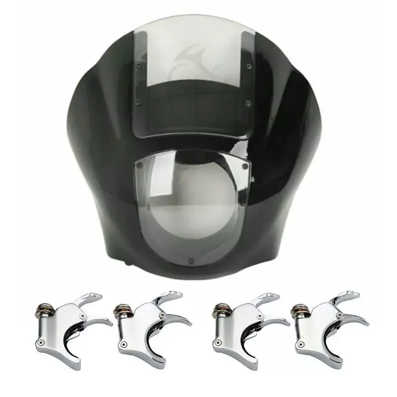 Quarter Fairing Windshield 49mm Fork Clamp Fit For Harley Sportster XL Dyna