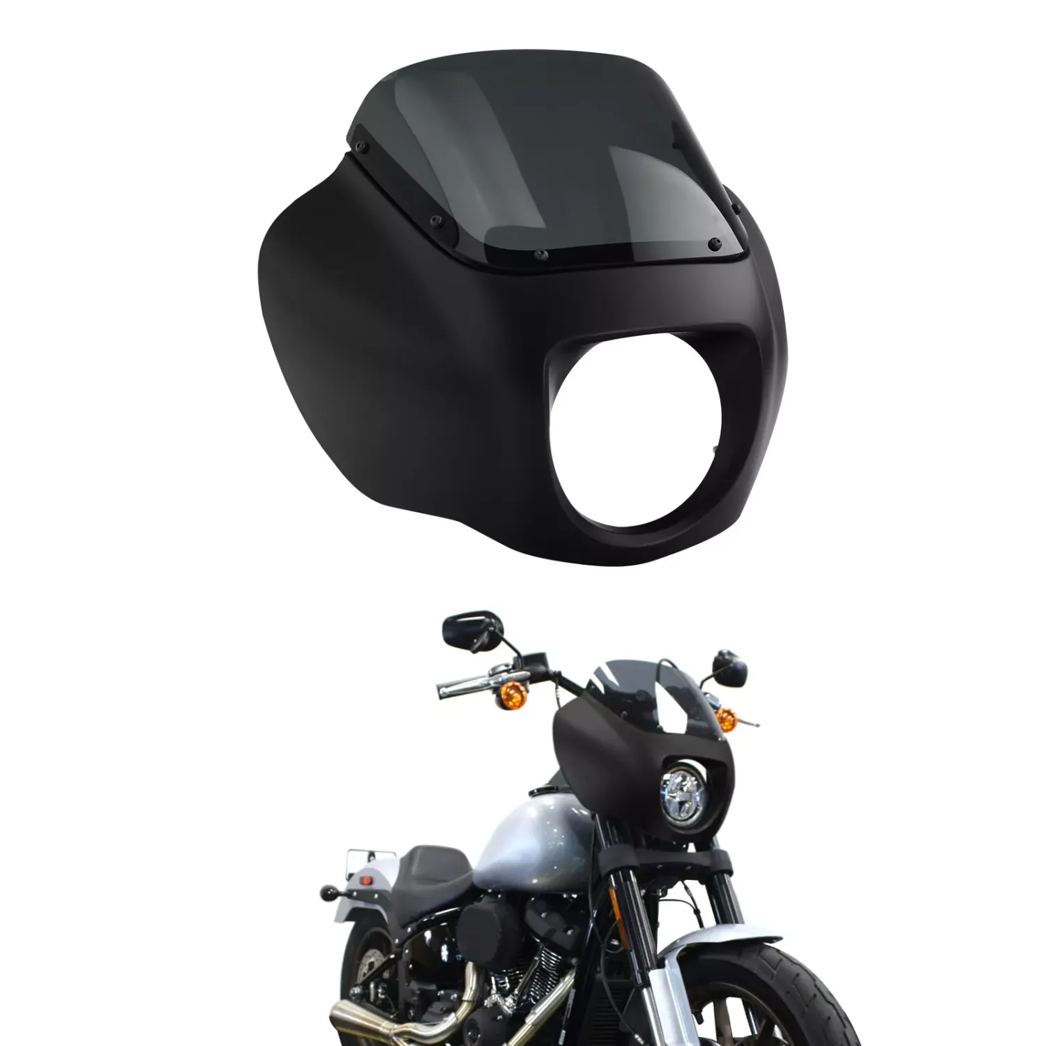 Headlight Fairing Windshield Bracket Kit Fit For Harley Softail Street Bob 18-23