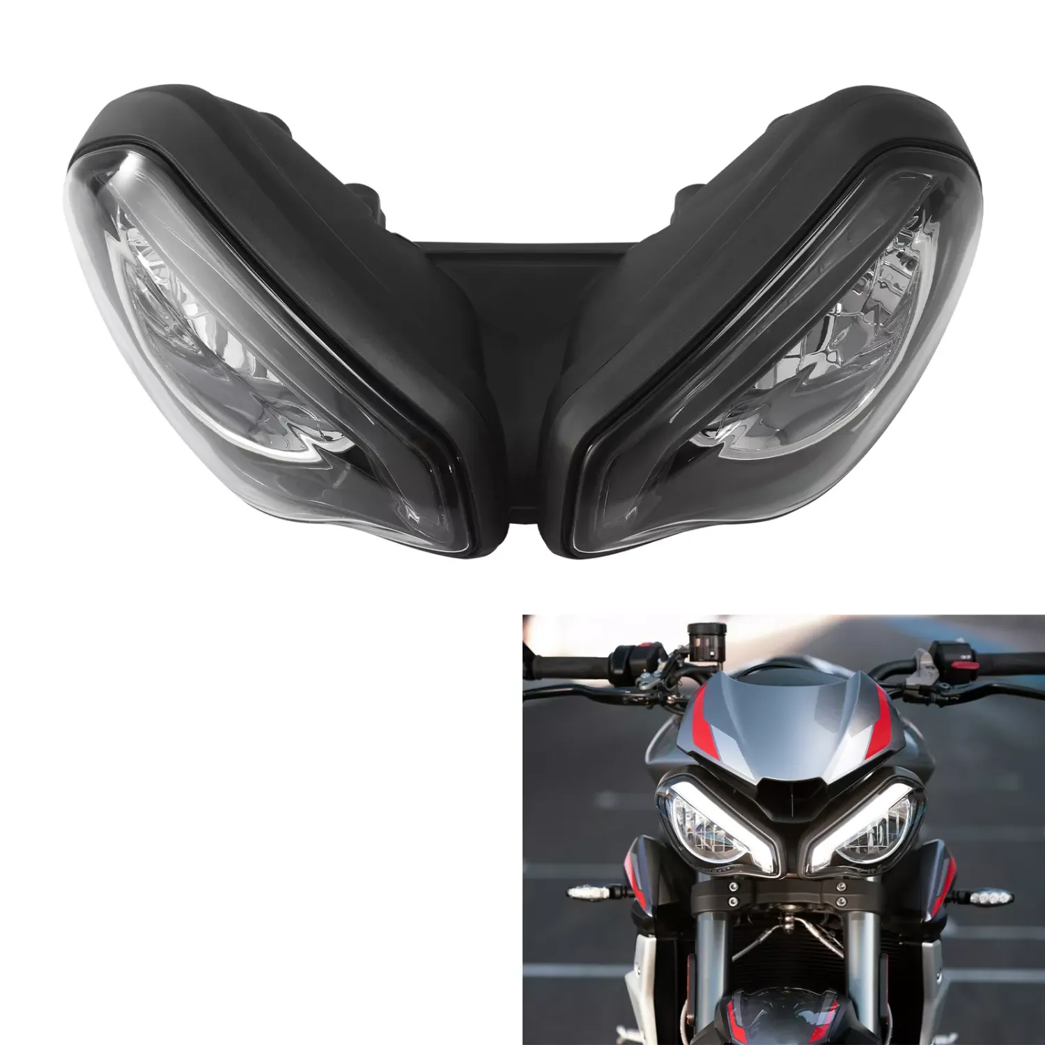 LED Front Headlight Headlamp Fit For Triumph Street Triple 765R 765RS 2020-2022