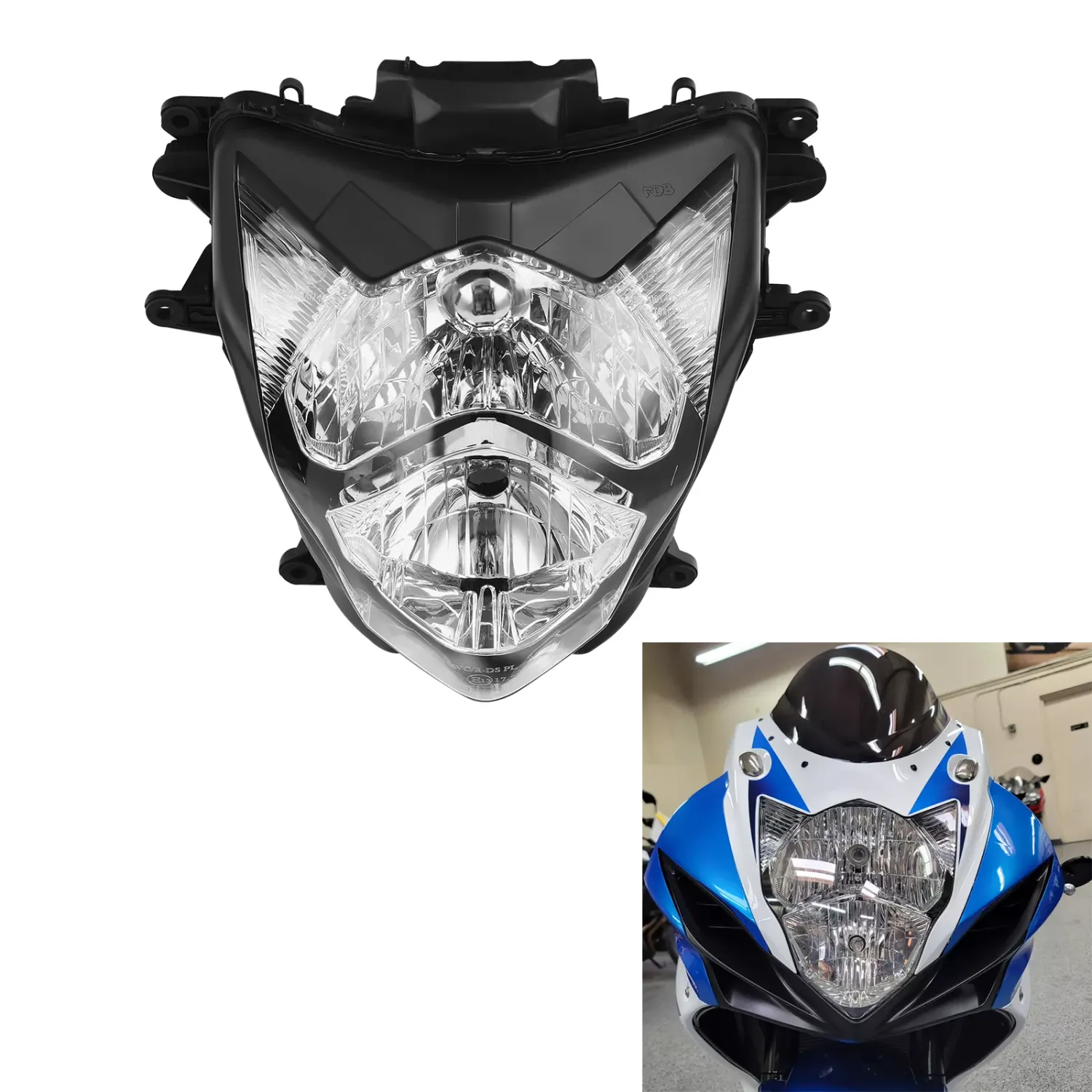 Front Headlight Head Light Lamp Fit For Suzuki GSXR 600 GSX-R 750 2011-2024 2023
