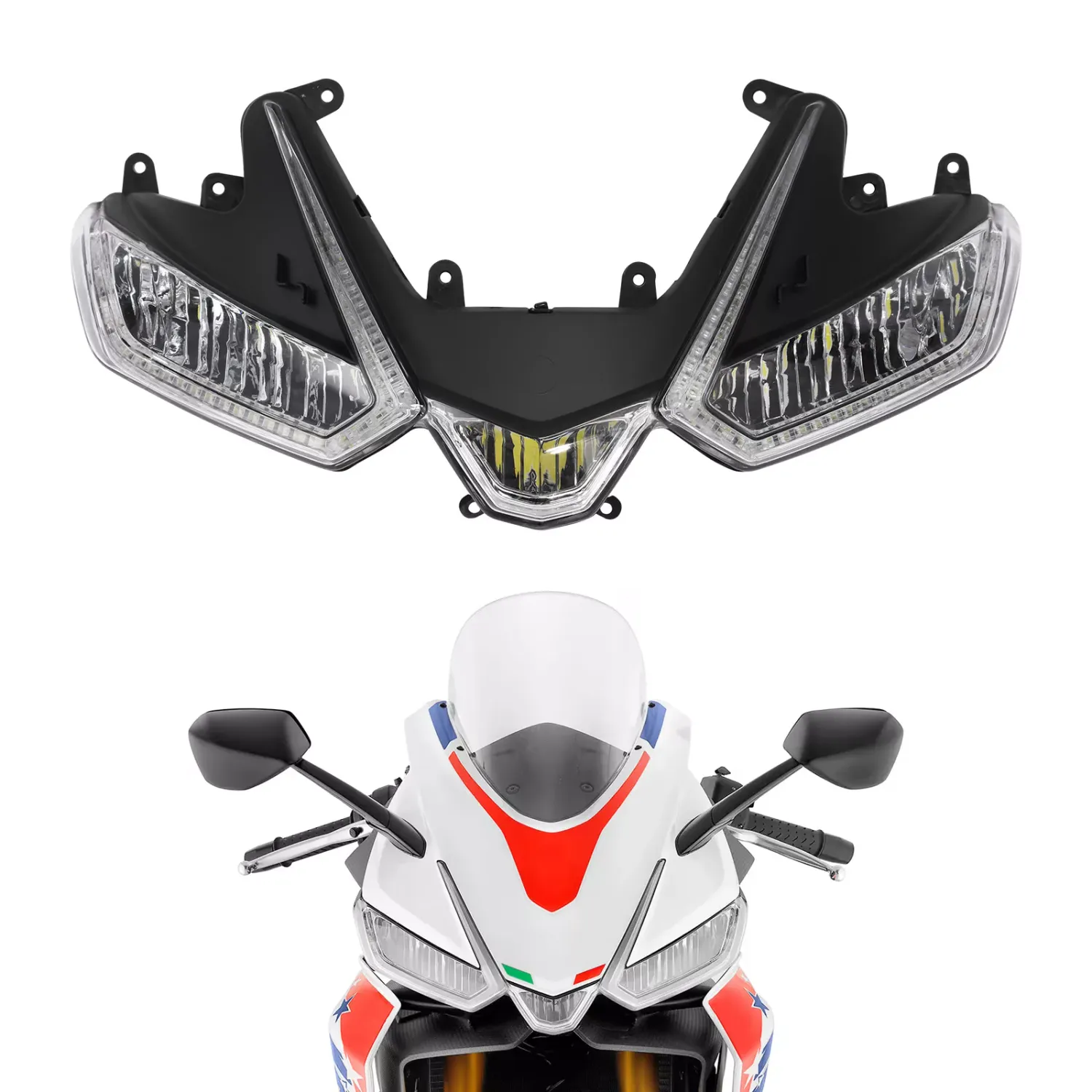 LED Front Headlight Head Light Lamp Assembly Fit For Aprilia RS660 2021-2025 24