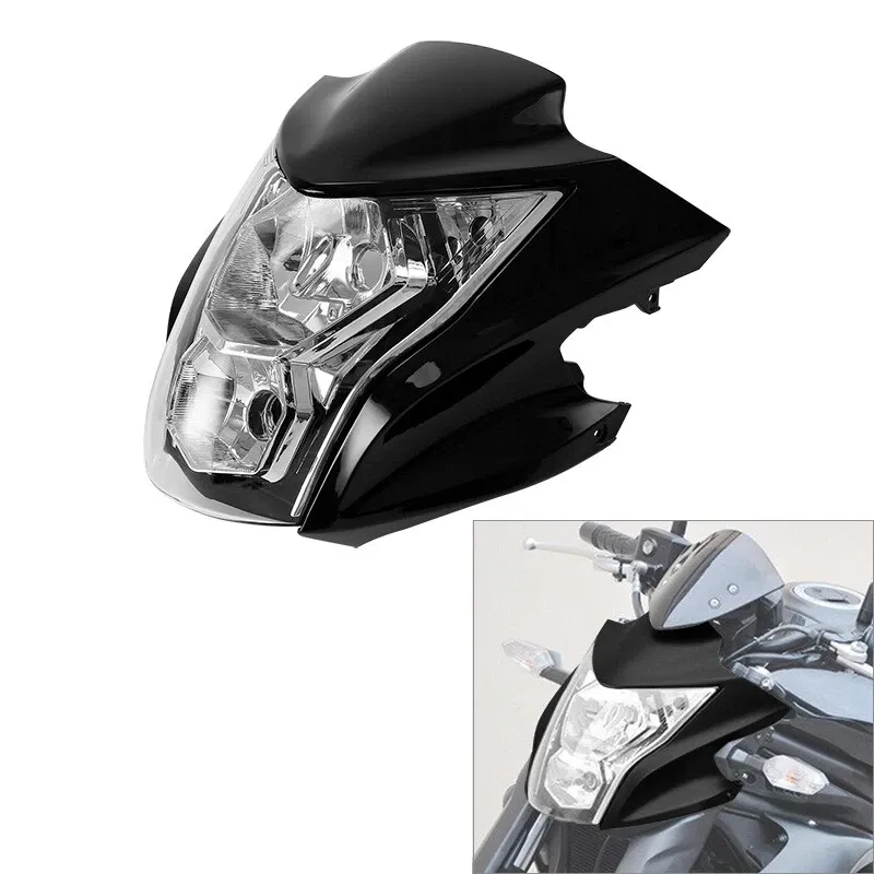 Headlight Fairing Light Lamp Cowling Black Fit For Kawasaki ER 6N ER-6N ER6N 2012-2016