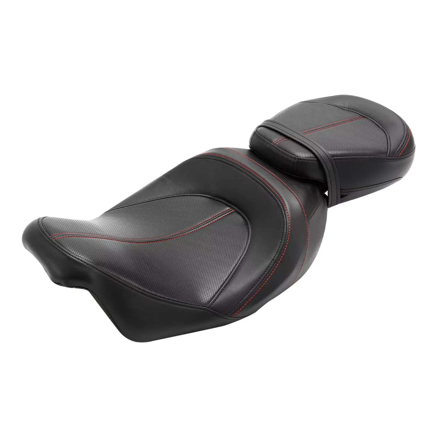 Driver &amp; Passenger Seat Pillion Fit For Harley Touring Street Glide 09-up Black