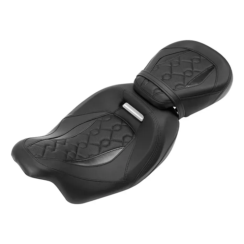 Driver &amp; Passenger Seat Fit For Harley Touring Tri Street Glide 2009-2023 Black