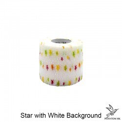 Atadura Elástica adesiva cor Branca com Estrelas - 5 cm x 4,5 m