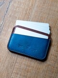 The Coast Card Wallet - Dark Brown &amp; Blue