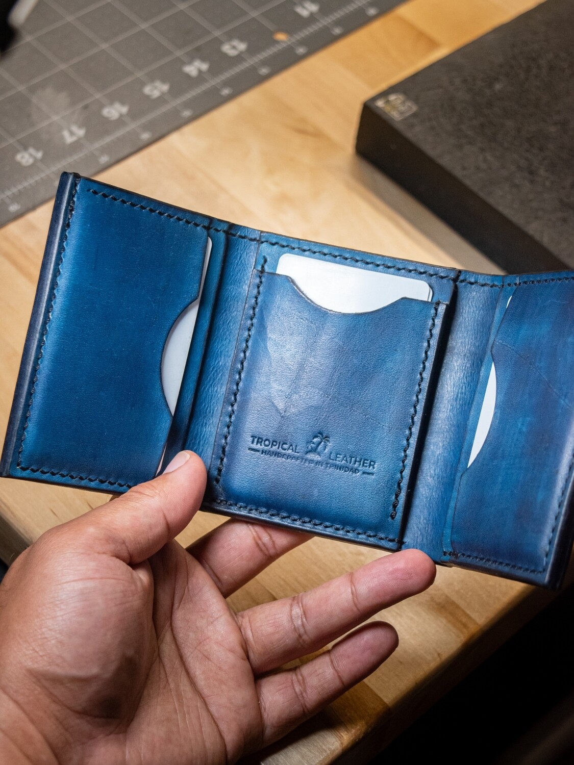 Classic Trifold Wallet - Blue