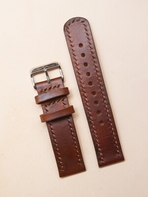 Leather Watch Band - Dark Brown