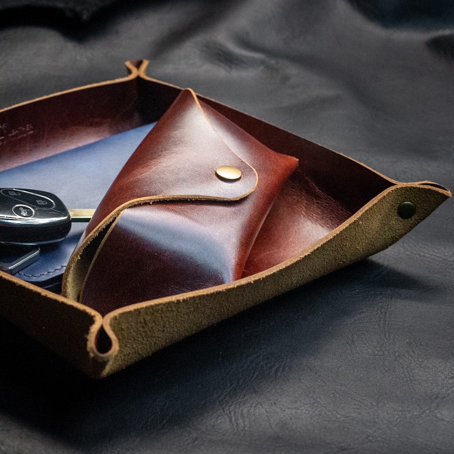 Catch All Valet Tray - British Tan