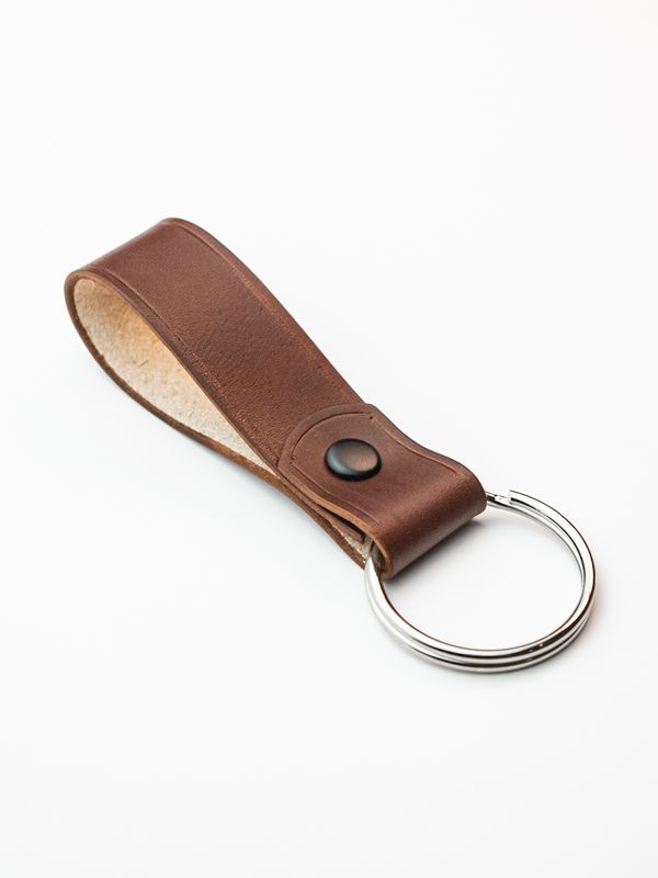 Loop Key Fob - Dark Brown