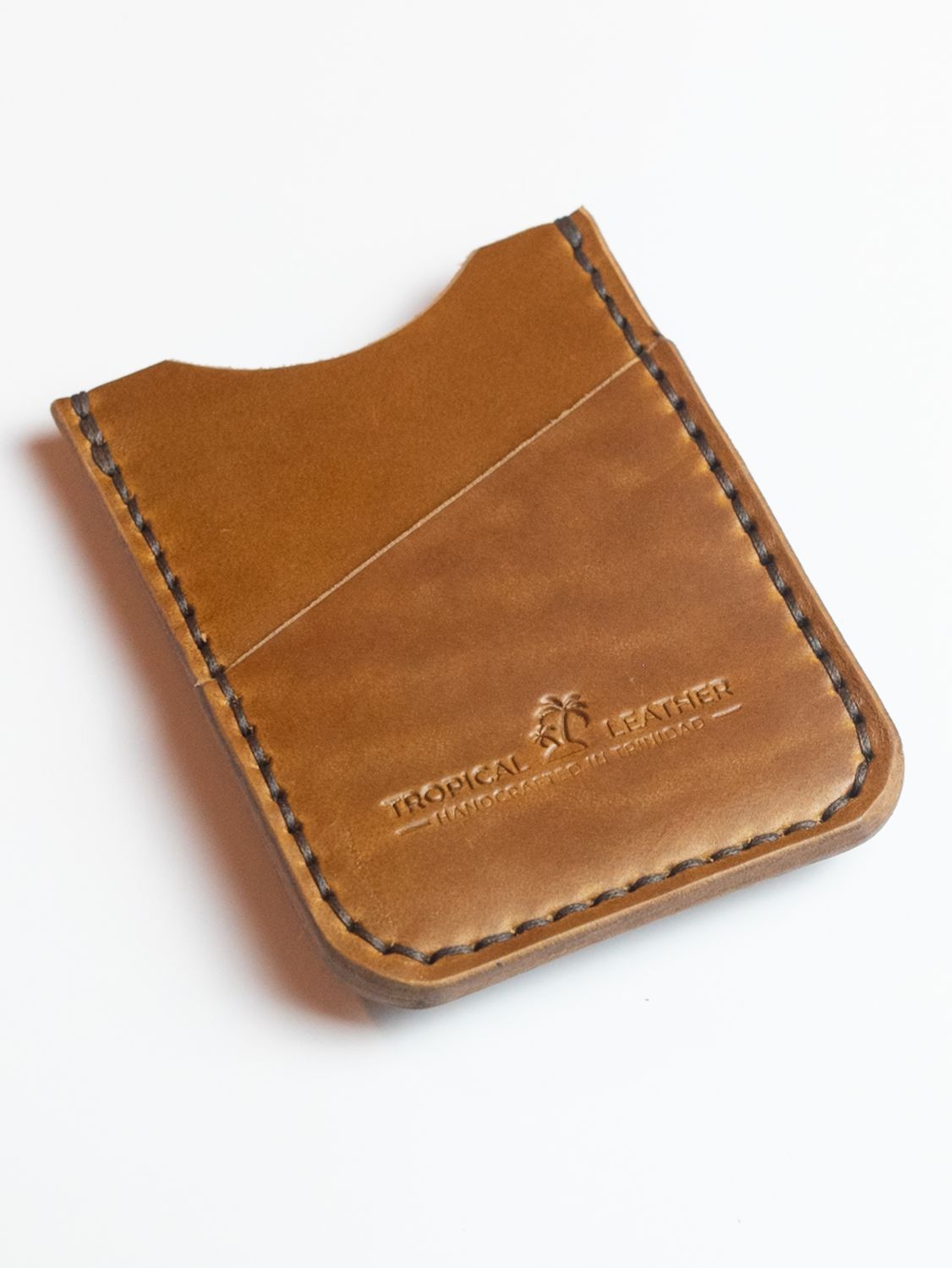 Money Clip Cardwallet  - Natural Brown
