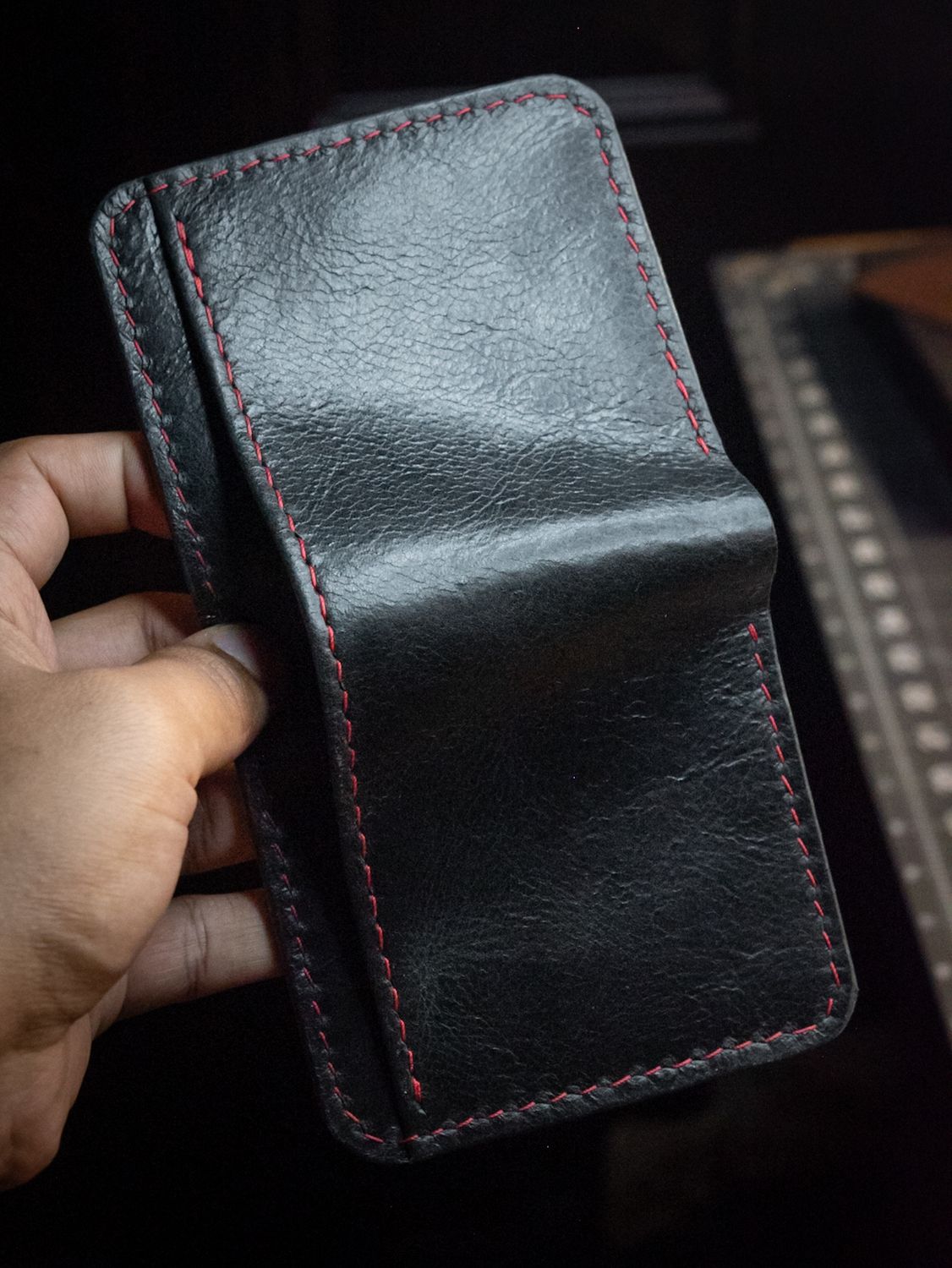 Buffalo Wallet - Oxblood &amp; Black
