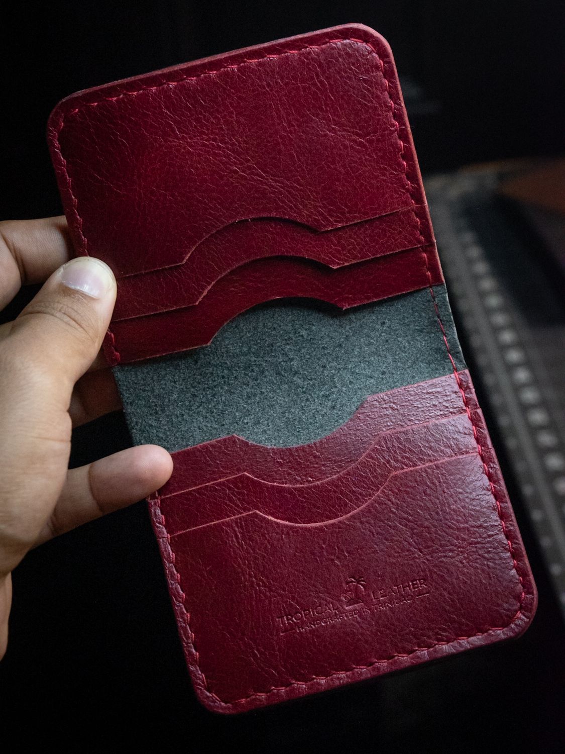 Buffalo Wallet - Oxblood &amp; Black