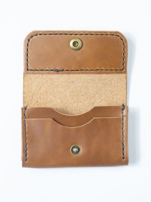 Business Card Holder - Natural Brown