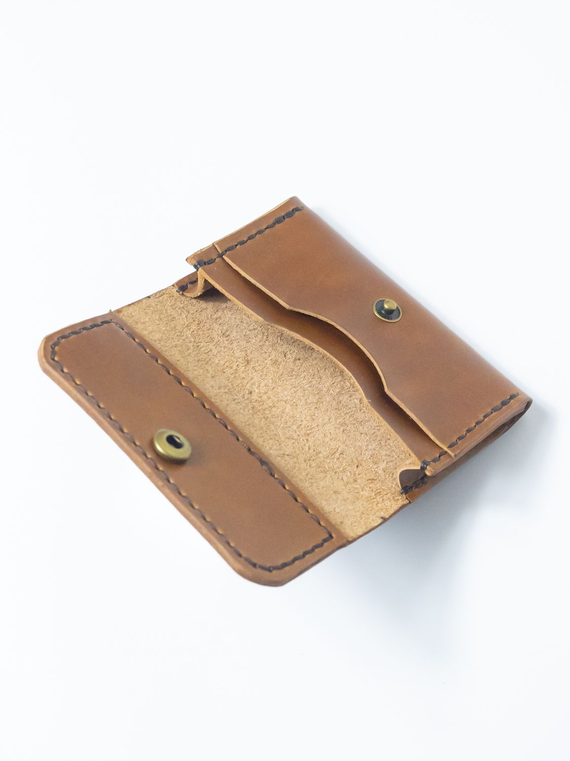 Business Card Holder - Natural Brown
