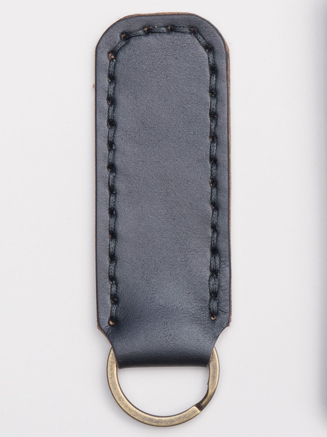 Leather Key Tab - Black
