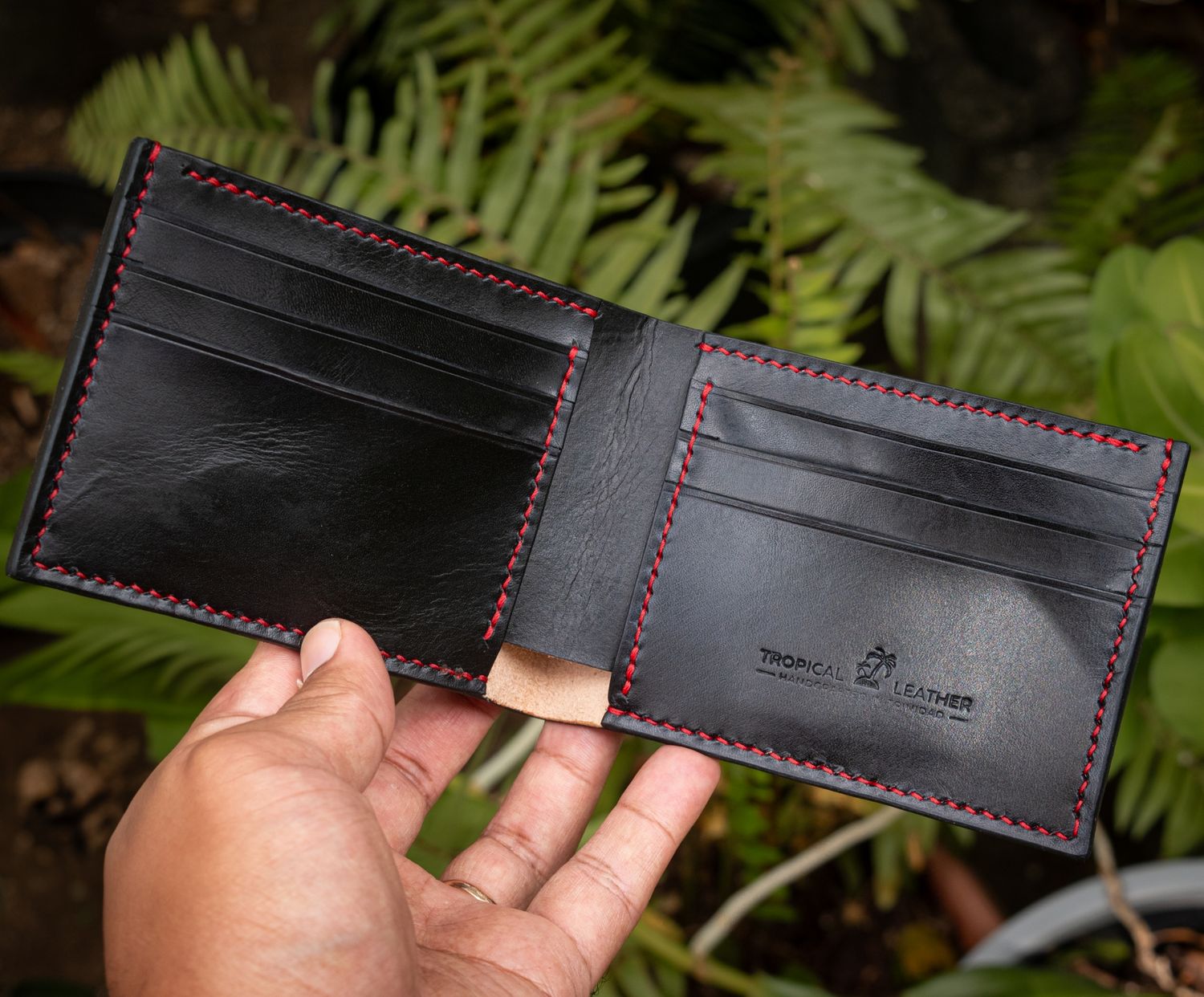 Croc Inlaid Bifold Wallet