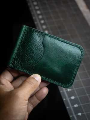 Buffalo Money Clip Wallet - Forest Green
