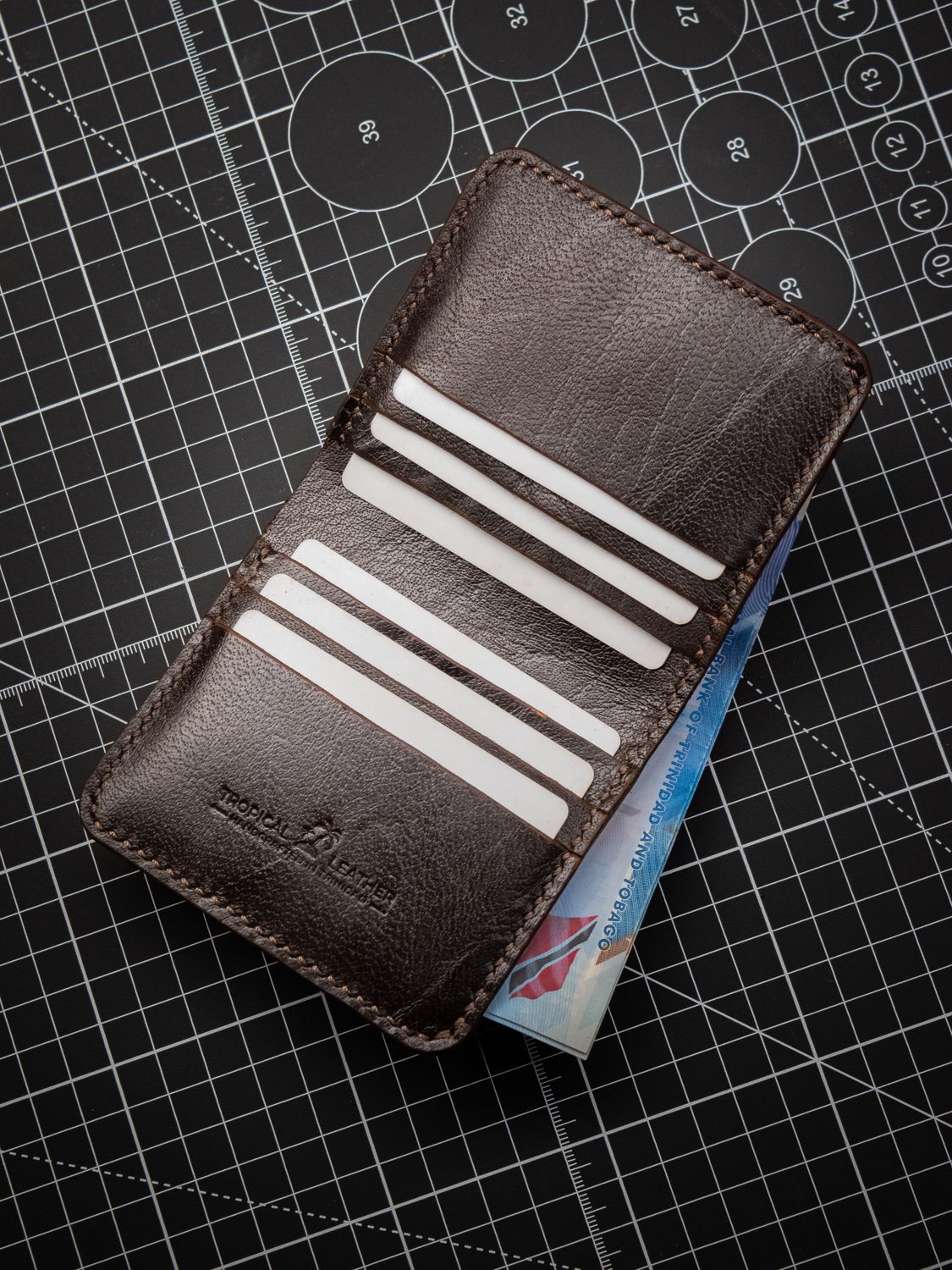 Compact Bifold Wallet - Coffee Brown