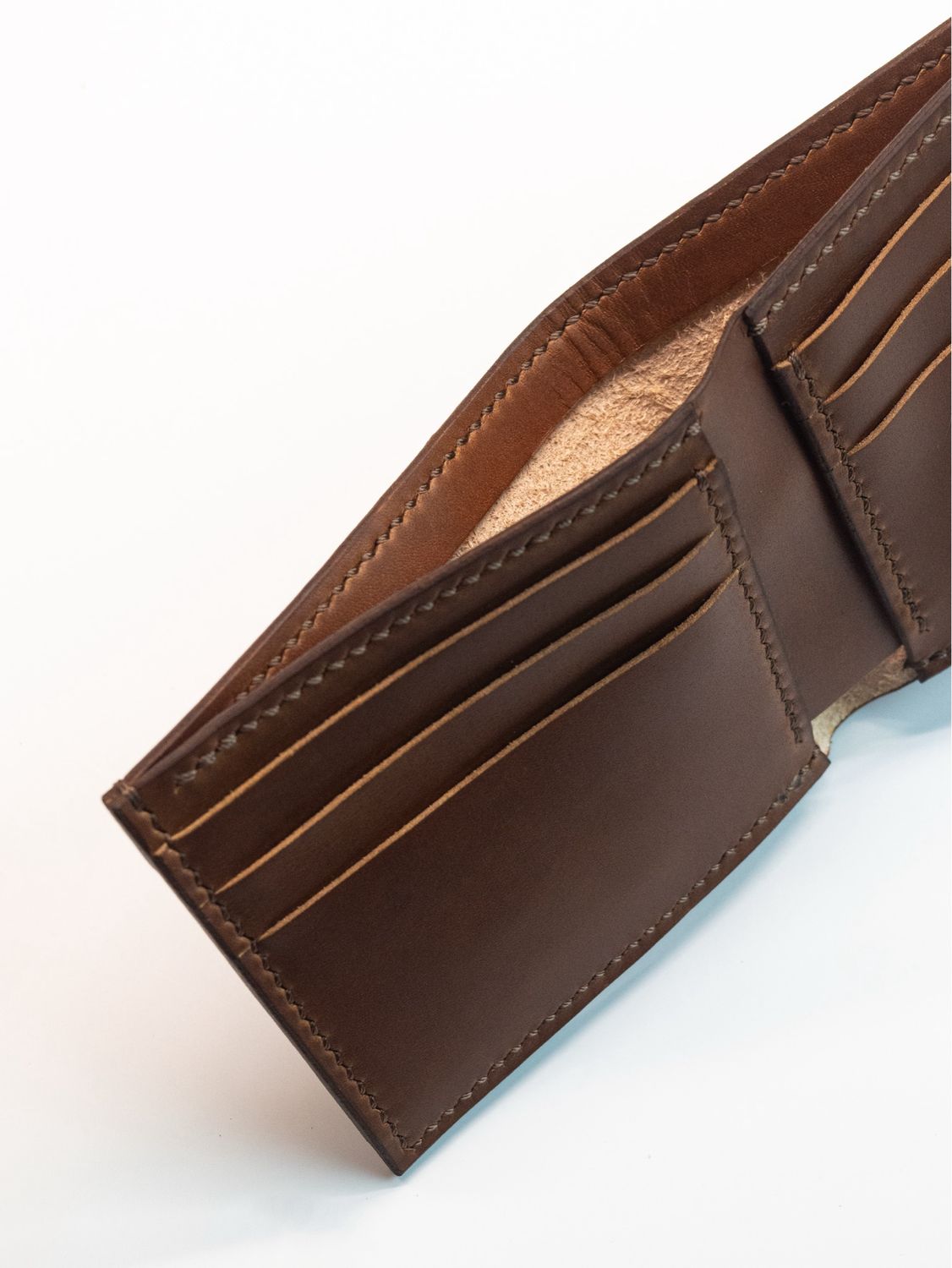 Hand Tooled Bifold Wallet - Brown