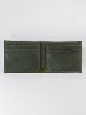 Signature Classic Leather Wallet - Estate Green