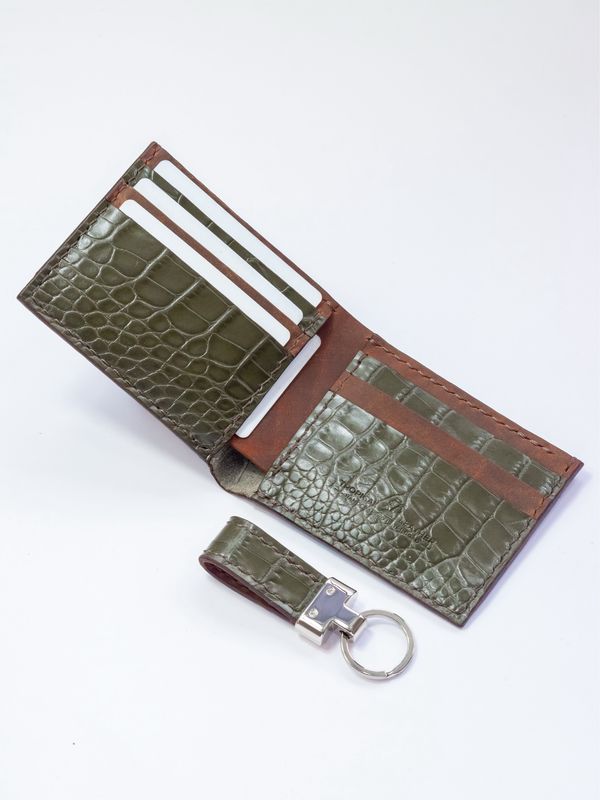 Classic Wallet Gift Set - Croc Embossed