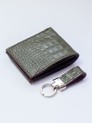 Classic Wallet Gift Set - Croc Embossed