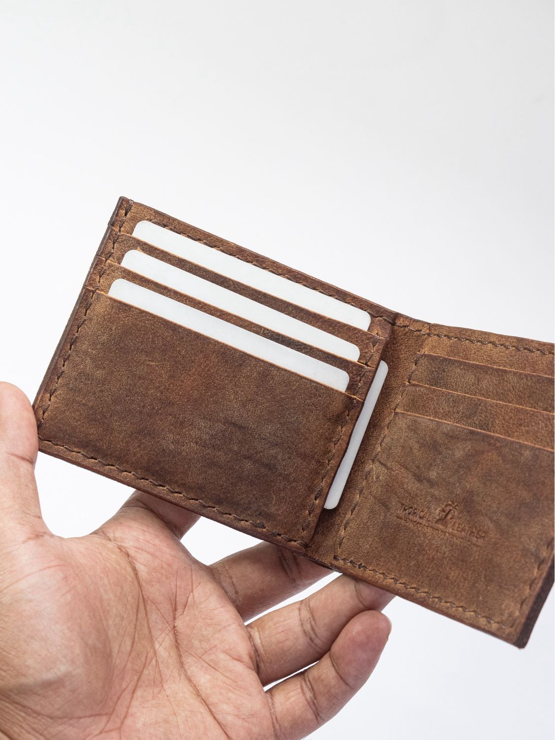 Signature Classic Leather Wallet - Vintage Buffalo