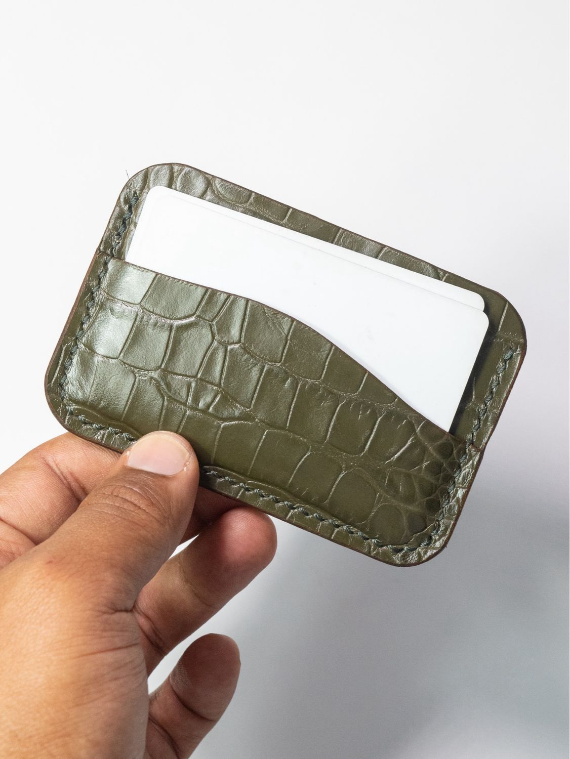 Coast Cardholder - Embossed Croc