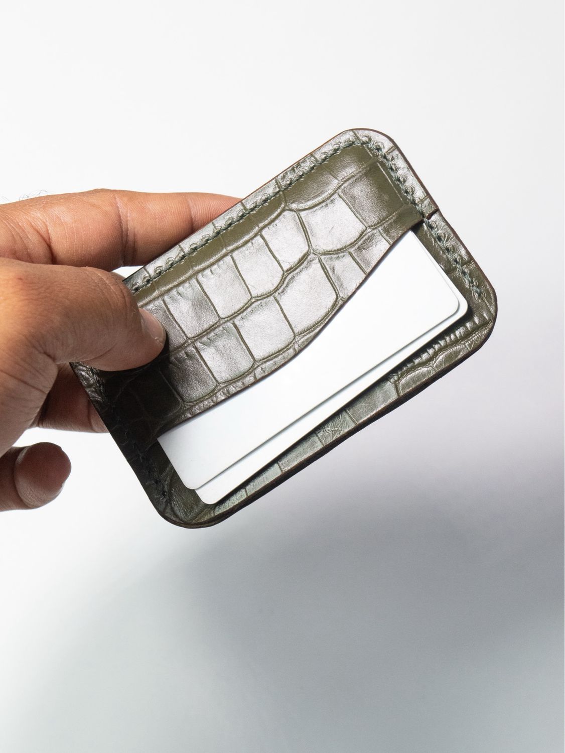 Coast Cardholder - Embossed Croc