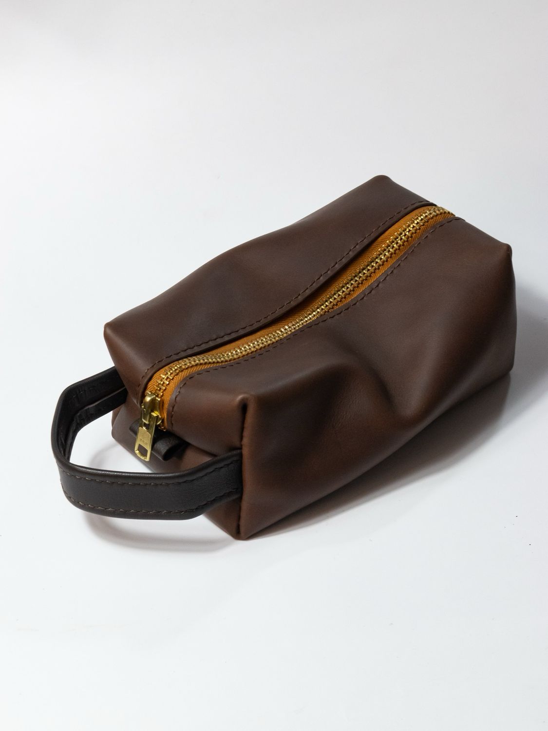 Full Grain Leather Toiletry Bag